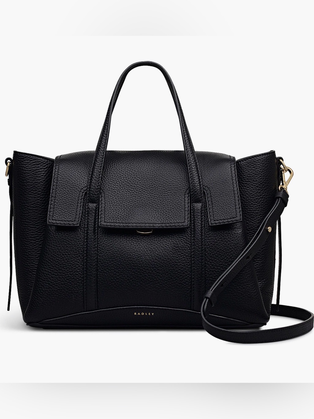 Bradley Black Leather Handbag